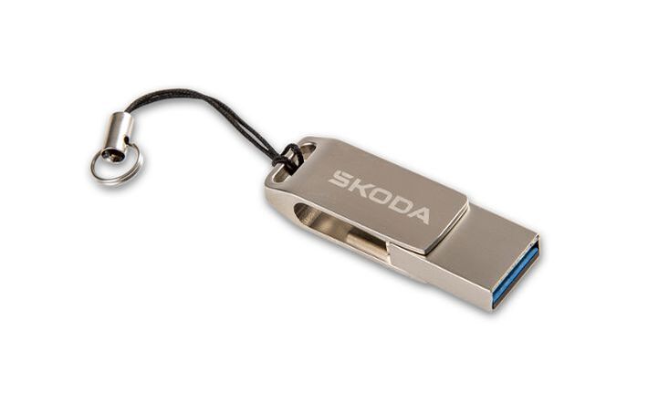 Škoda Dual-USB-Stick, USB-C, USB-A, 32G