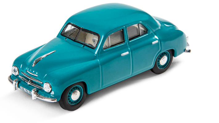 Škoda 1201 (1956) Modellfahrzeug 1:43, türkis 