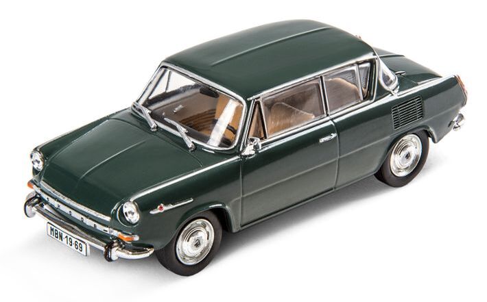 Škoda 1100MBX (1969) Modellfahrzeug 1:43, dunkelgrün 