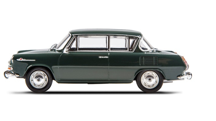 Škoda 1100MBX (1969) Modellfahrzeug 1:43, dunkelgrün 