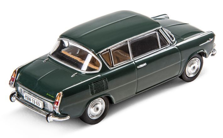 Škoda 1100MBX (1969) Modellfahrzeug 1:43, dunkelgrün 