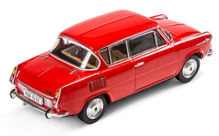 Škoda 1100MBX (1969) Modellfahrzeug, 1:43, rot/orange