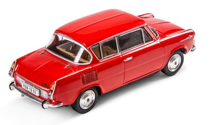 Škoda 1100MBX (1969) Modellfahrzeug, 1:43, rot/orange