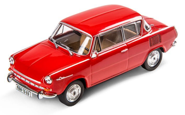 Škoda 1100MBX (1969) Modellfahrzeug, 1:43, rot/orange