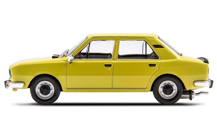 Škoda 120L (1982) Modellfahrzeug 1:43, gelb 