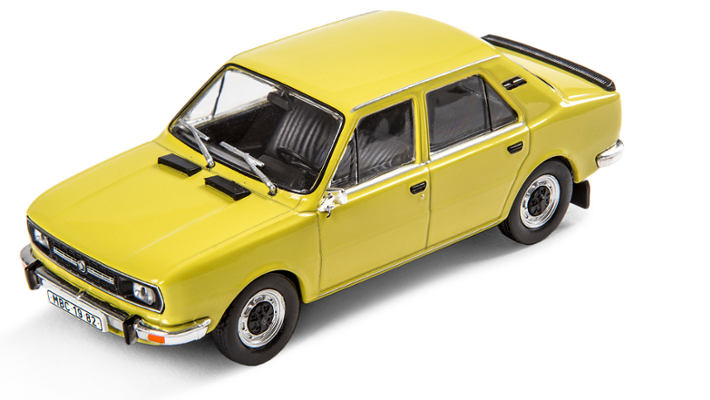 Škoda 120L (1982) Modellfahrzeug 1:43, gelb 