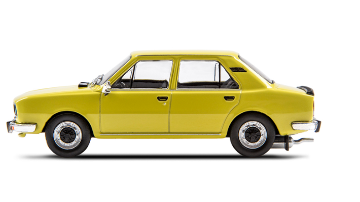 Škoda 120L (1982) Modellfahrzeug 1:43, gelb 