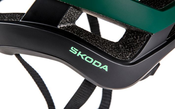 Škoda MTB-Helm, emerald green matt/schwarz, Gr. L/XL (58-63 cm)