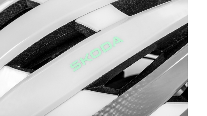 Škoda Rennradhelm, weiß, Gr. L/XL (58-61 cm)
