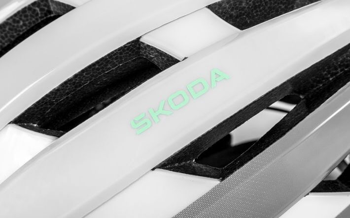 Škoda Rennradhelm, weiß, Gr. S/M (54-58 cm)