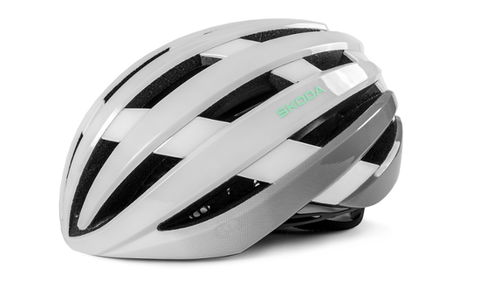 Škoda Rennradhelm, weiß, Gr. S/M (54-58 cm)