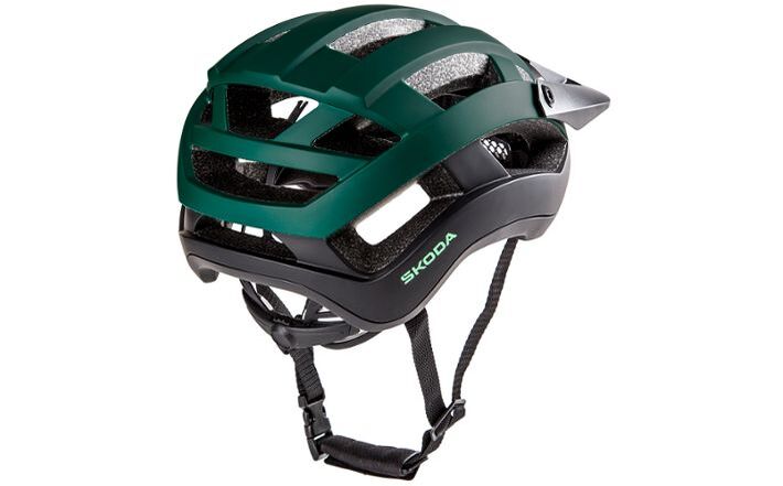 Škoda MTB-Helm, emerald green matt/schwarz, Gr. S/M (55-59 cm)
