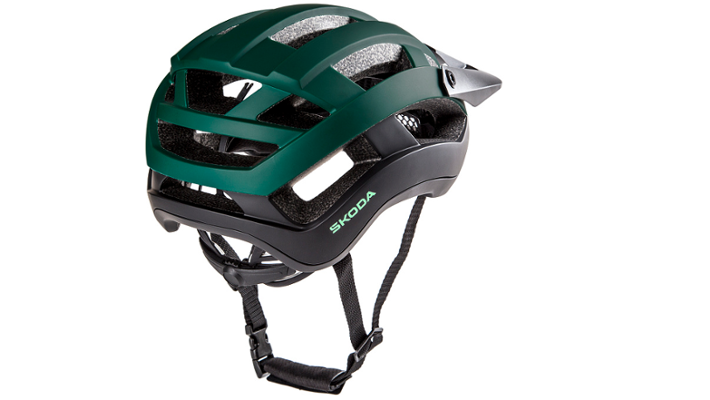 Škoda MTB-Helm, emerald green matt/schwarz, Gr. S/M (55-59 cm)