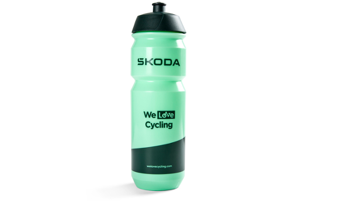 Škoda Fahrrad-Trinkflasche, electric green/emerald green, 750 ml