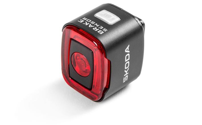 Škoda LED-Fahrradlicht hinten, 50 lm, 4 Beleuchtungsmodi, schwarz