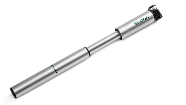 Škoda Fahrradpumpe, 120 PSI, silber