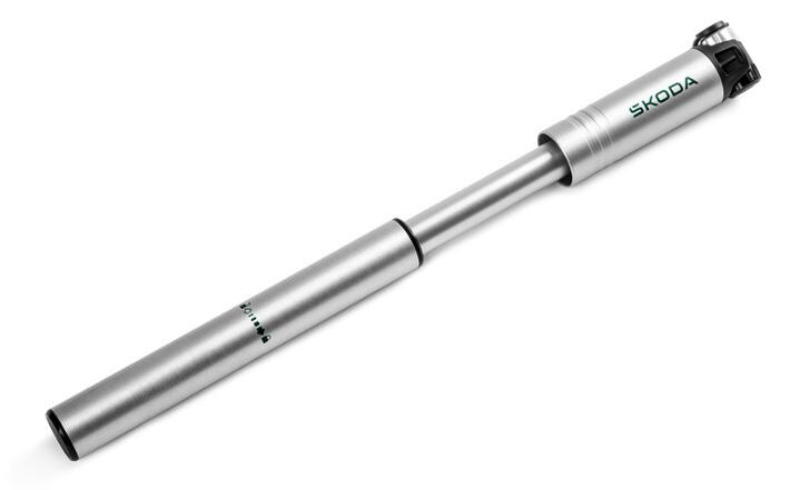 Škoda Fahrradpumpe, 120 PSI, silber