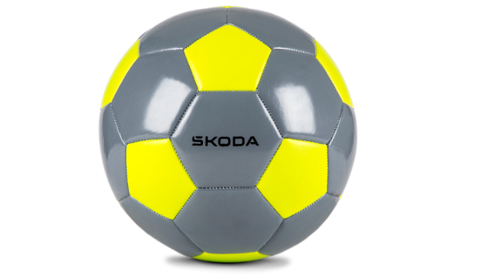 Škoda Kinderfußball, grau/mambagrün