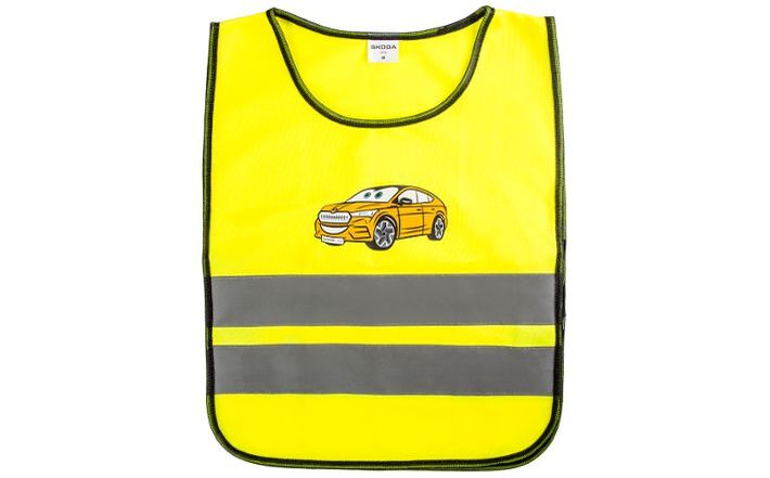 Škoda Kinder-Warnweste, signalgelb