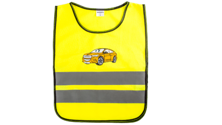 Škoda Kinder-Warnweste, signalgelb