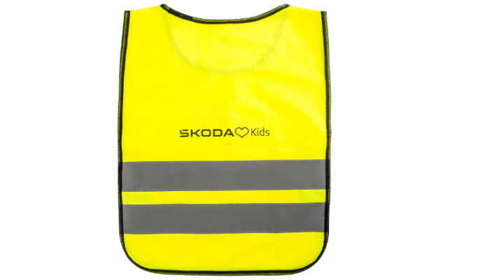 Škoda Kinder-Warnweste, signalgelb