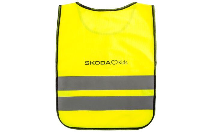 Škoda Kinder-Warnweste, signalgelb