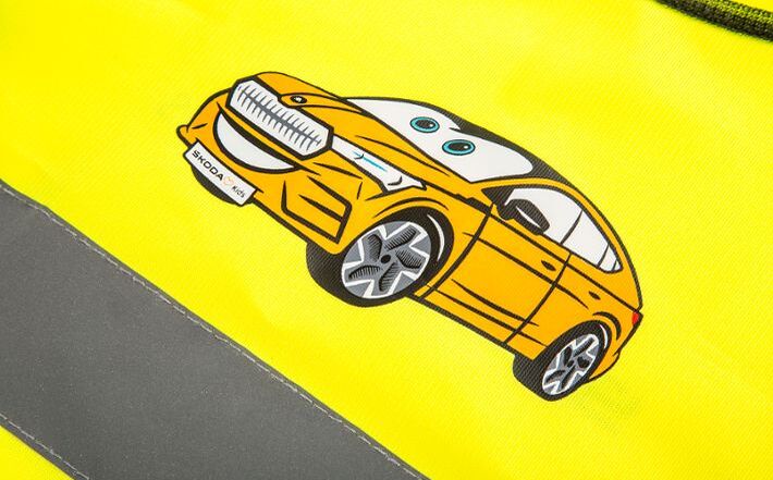 Škoda Kinder-Warnweste, signalgelb