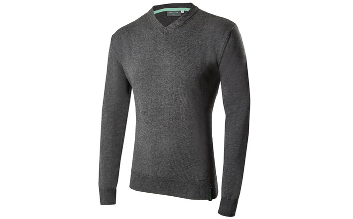 Škoda Pullover, Herren, grau, Gr. XXL