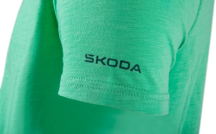 Škoda Herren T-Shirt, electric green, Gr. L