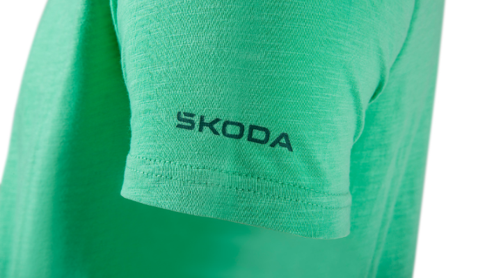 Škoda Herren T-Shirt, electric green, Gr. XXL