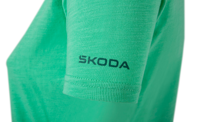 Škoda Damen T-Shirt, electric green, Gr. M