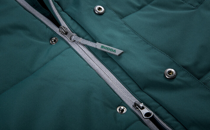 Škoda Winter-Steppjacke, Herren, emerald green, Gr.L
