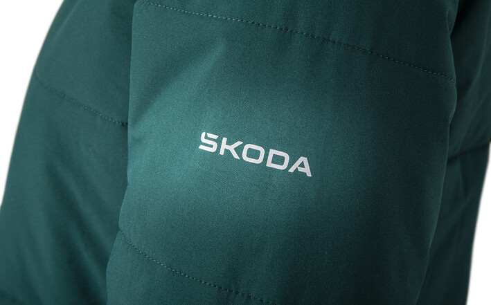 Škoda Wintermantel, Damen, emerald green, Gr. XS