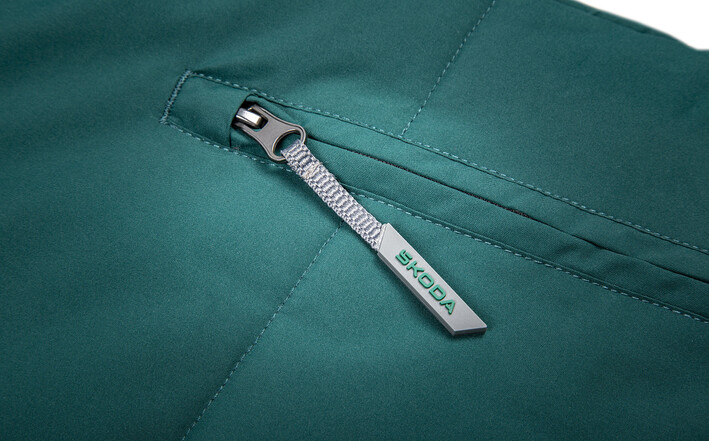 Škoda Wintermantel, Damen, emerald green, Gr. S