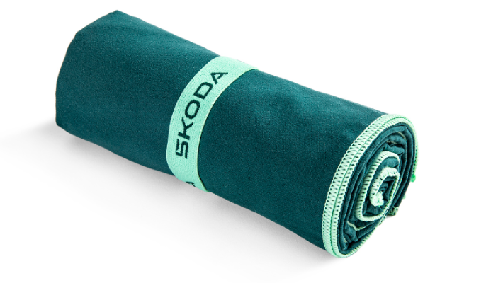 Škoda Funktionshandtuch, 150 x 75 cm, emerald green