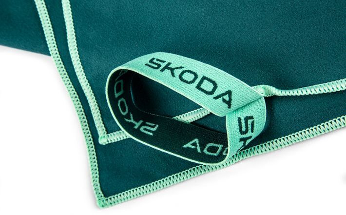 Škoda Funktionshandtuch, 150 x 75 cm, emerald green