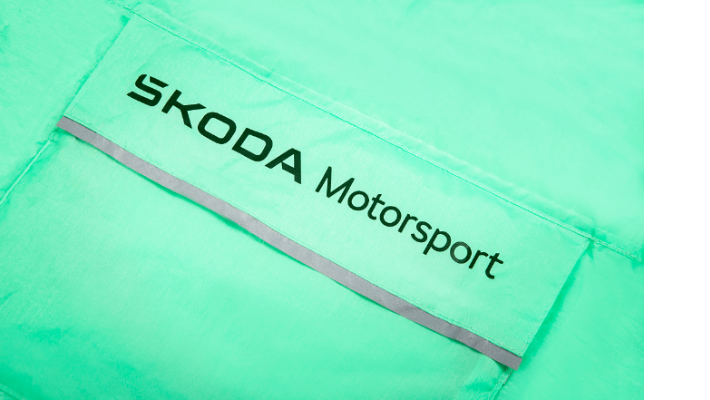 Škoda Motorsport Regenponcho, onesize, electric green