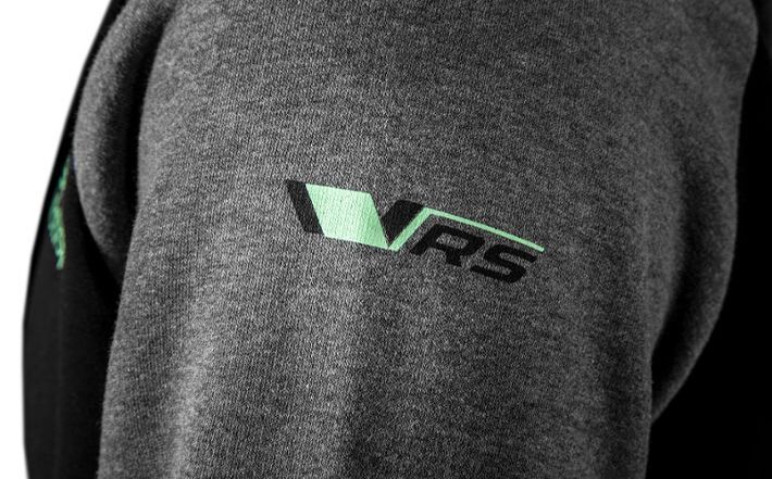 Škoda Motorsport Sweatjacke, Herren, schwarz/grau, Gr. S