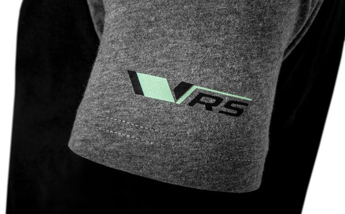 Škoda Motorsport T-Shirt, Herren, schwarz/grau, Gr. S