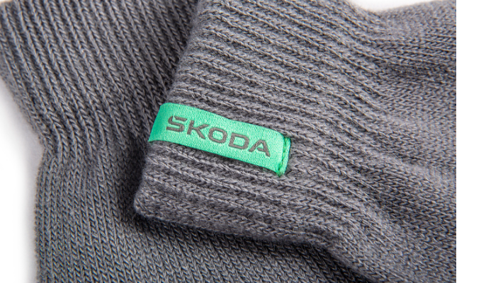 Škoda Winterhandschuhe, Herren, grau