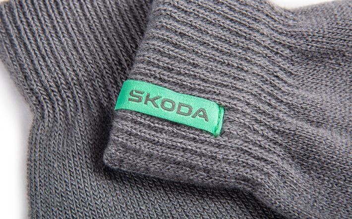 Škoda Winterhandschuhe, Herren, grau