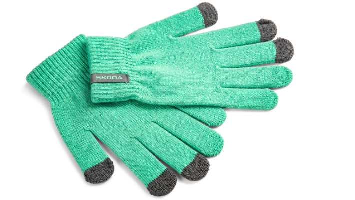 Škoda Winterhandschuhe, Damen, electric green