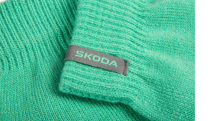 Škoda Winterhandschuhe, Damen, electric green