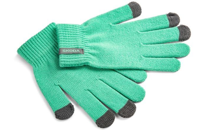 Škoda Winterhandschuhe, Damen, electric green