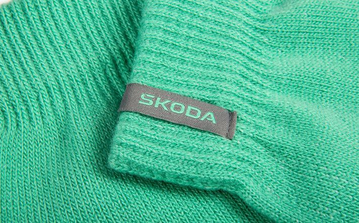 Škoda Winterhandschuhe, Damen, electric green