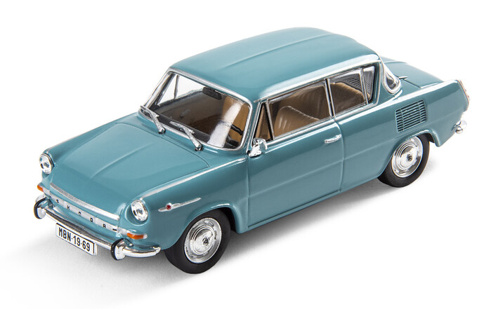 Škoda 1100MBX (1969) Modellfahrzeug, 1:43, türkis 