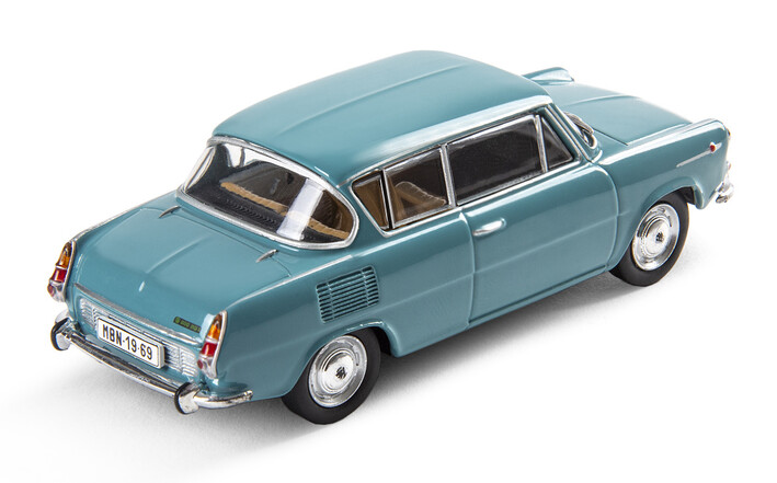 Škoda 1100MBX (1969) Modellfahrzeug, 1:43, türkis 