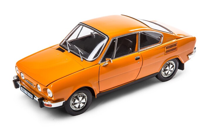 Škoda 110R (1980) Modellfahrzeug, 1:18, orange 