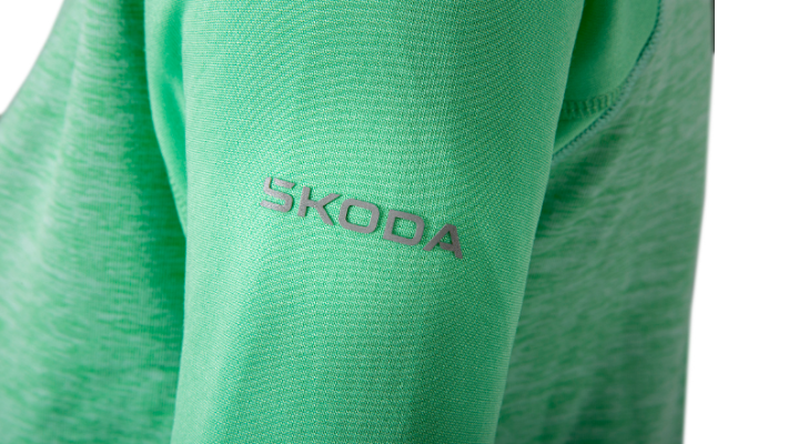 Škoda Sweatjacke, Damen, electric green, Gr. XS