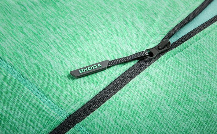 Škoda Sweatjacke, Damen, electric green, Gr. XXL